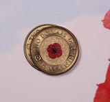 2012 Red Poppy UNC on RSL Card