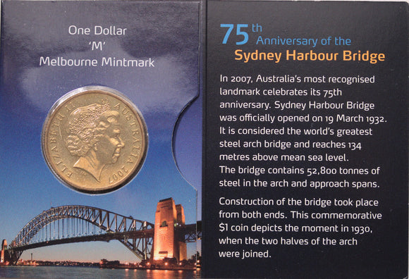 2007 $1 75th Anniversary of the Sydney Harbour Bridge UNC - 