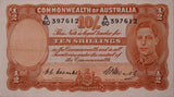 1949 Coombs/Watt 10 Shilling VF