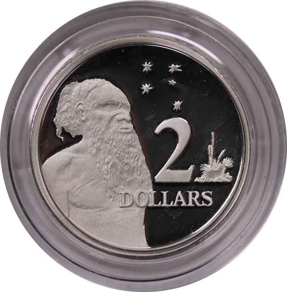 1991 Silver Proof $2 Coin in Capsule