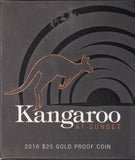 2016 Kangaroo at Sunset 1/5oz Gold Proof Coin