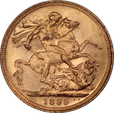 1899 Sydney Mint Sovereign aUNC