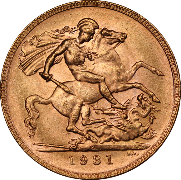 1931 Perth Mint Gold Sovereign UNC