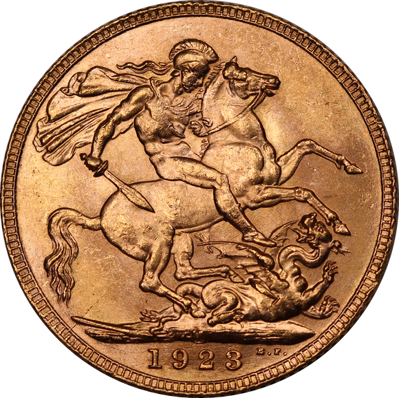 1923 Melbourne Mint Gold Sovereign UNC