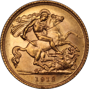 1912 Sydney Mint Half Sovereign UNC