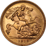 1912 Sydney Mint Half Sovereign UNC