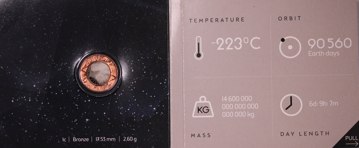 Pruto Coin 2017 Planetary 1 Cent Pluto Individual Coin in Card – Thompsons Coins