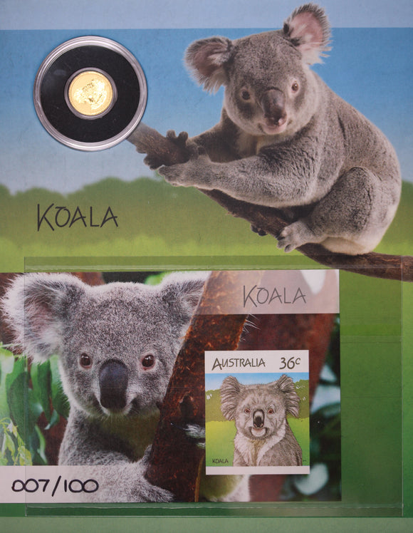 2014 0.5G Gold Koala Coin with Minisheet