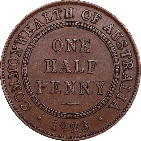 1923 Halfpenny gEF