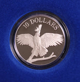 1990 Cockatoo Birds of Australia $10 Silver Standard Proof Coin