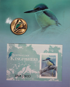 2011 $1 Air Series Kingfisher Impressions Minisheet and Coin Pack