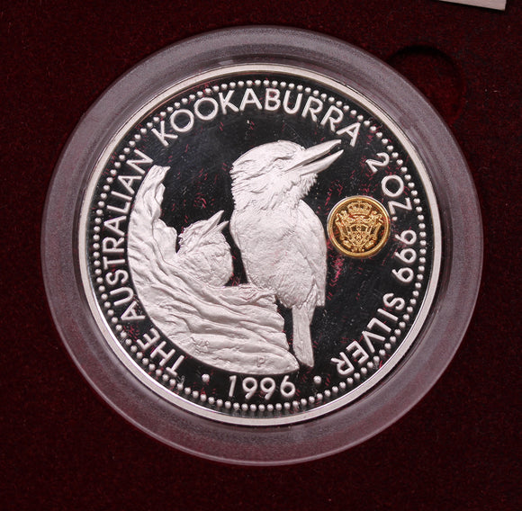 1996 Kookaburra Johanna Privy Mark 2oz Silver Proof Coin