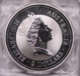 1997 Kookaburra 2oz Silver Coin