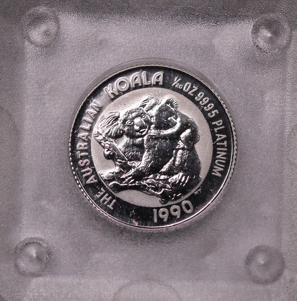 1990 Australia 1/20oz Platinum Koala Coin