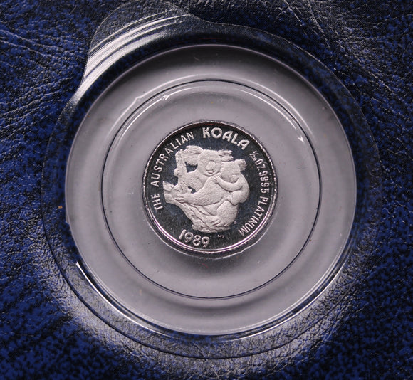 1989 Australia 1/20oz Platinum Koala Coin