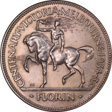 1934/35 Centenary Florin EF with Scratches