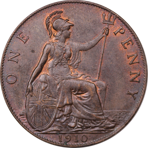 GB 1910 Penny UNC