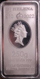 2021 GB St Helena East India Company Silver Rectangular Coin 250g