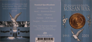 2003 $1 50th Anniversary End of Korean War UNC - 'B' Mintmark