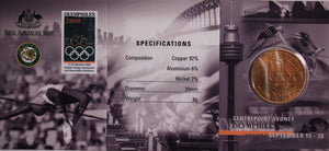 2000 $1 Centrepoint Sydney Olymphilex UNC