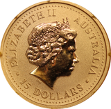 2006 Year of the Dog 1/10oz Coloured Gold Coin