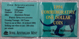1994 $1 Commemorative Coin UNC - Special Royal Melbourne Show Issue