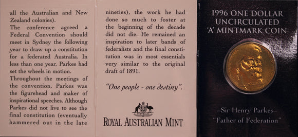 1996 $1 Sir Henry Parkes 