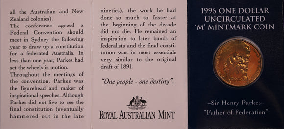 1996 $1 Sir Henry Parkes 