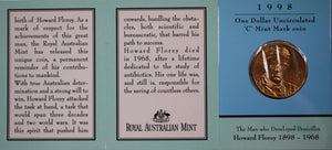 1998 $1 Howards Florey UNC - 'C' Mintmark