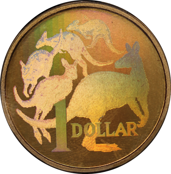 2004 Proof Mob of Roos Hologram $1 Coin