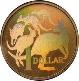 2004 Proof Mob of Roos Hologram $1 Coin