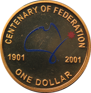 2001 Proof Centenary of Federation $1 Coin
