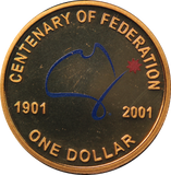 2001 Proof Centenary of Federation $1 Coin