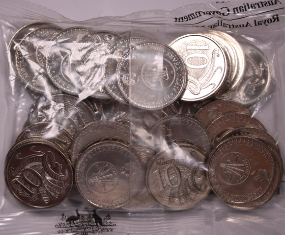 2016 10c Anniversary of Decimal Changeover RAM Bag (40 coins)