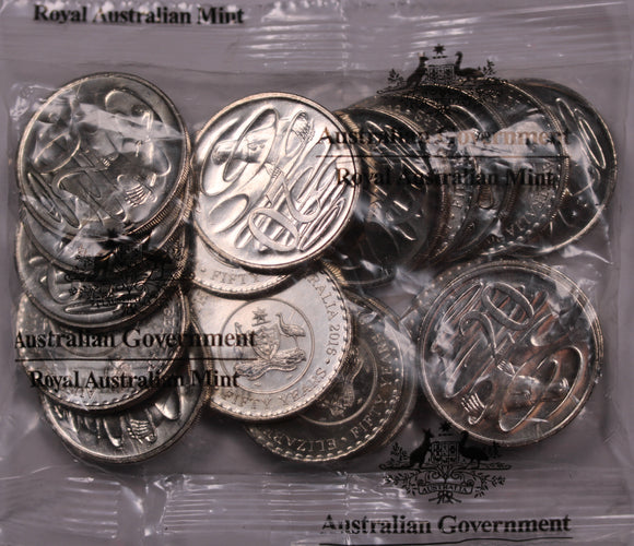 2016 20c Anniversary of Decimal Changeover RAM Bag (20 coins)