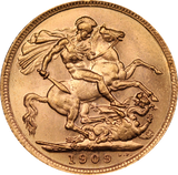 1909 Melbourne Mint Gold Sovereign gEF