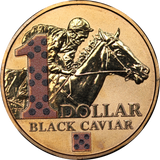 2013 Black Caviar $1 Coin in Quadrum Holder