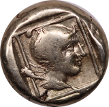 Greek Electrum 1/6th Stater Lesbos, Mytilene c. 412-378BC VF