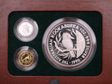 1990 Family of Precious Metals Gold, Silver and Platinum Set (Damaged Box)
