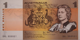 $1 1982 Johnston/Stone UNC Semi Solid Serial '888801'