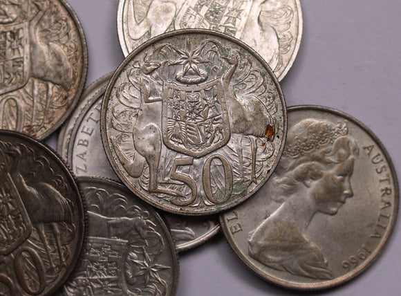 1966 Round 50 Cent Coin (Circulated)
