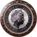 2007 2oz Silver Coloured Year of  the Pig Coin
