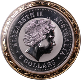 2007 5oz Silver Coloured Year of  the Pig Coin