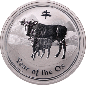 2009 Lunar Year of the Ox Coin 1oz Silver Coin