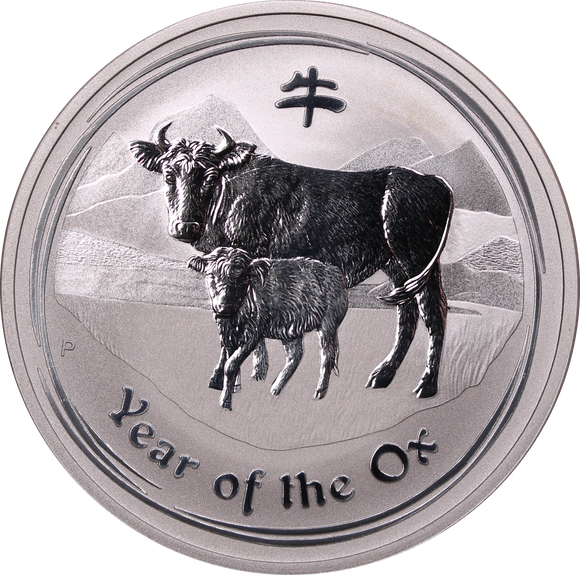 2009 Lunar Year of the Ox Coin 1oz Silver Coin