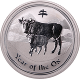 2009 Lunar Year of the Ox Coin 1oz Silver Coin