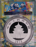 2025 China 10 Yuan 30 gram Silver Panda Coin MS70 First Release (Bamboo Slab Design)