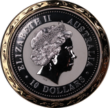 2007 10oz Silver Coloured Year of the Pig Coin