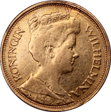 1912 Netherlands 5 Gulden Gold Coin Circulated