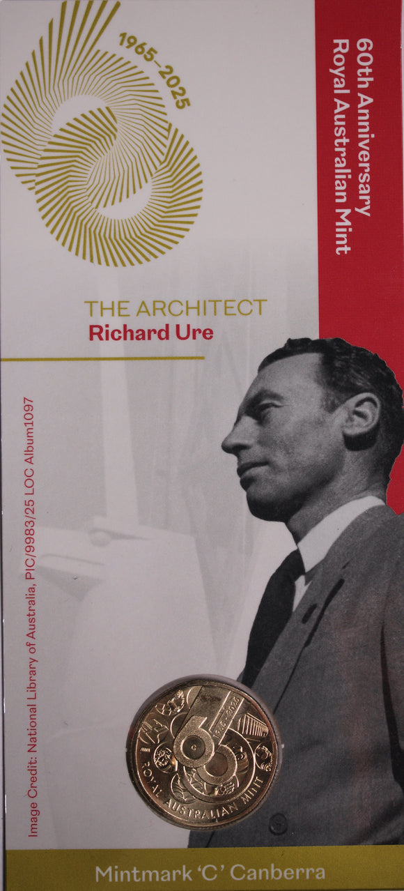 2025 $1 RAM 60th Anniversary The Architect Richard Ure - 'C' Mintmark